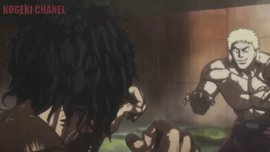 Adegan anime Kengan Ashura yang menampilkan Devil Lance.