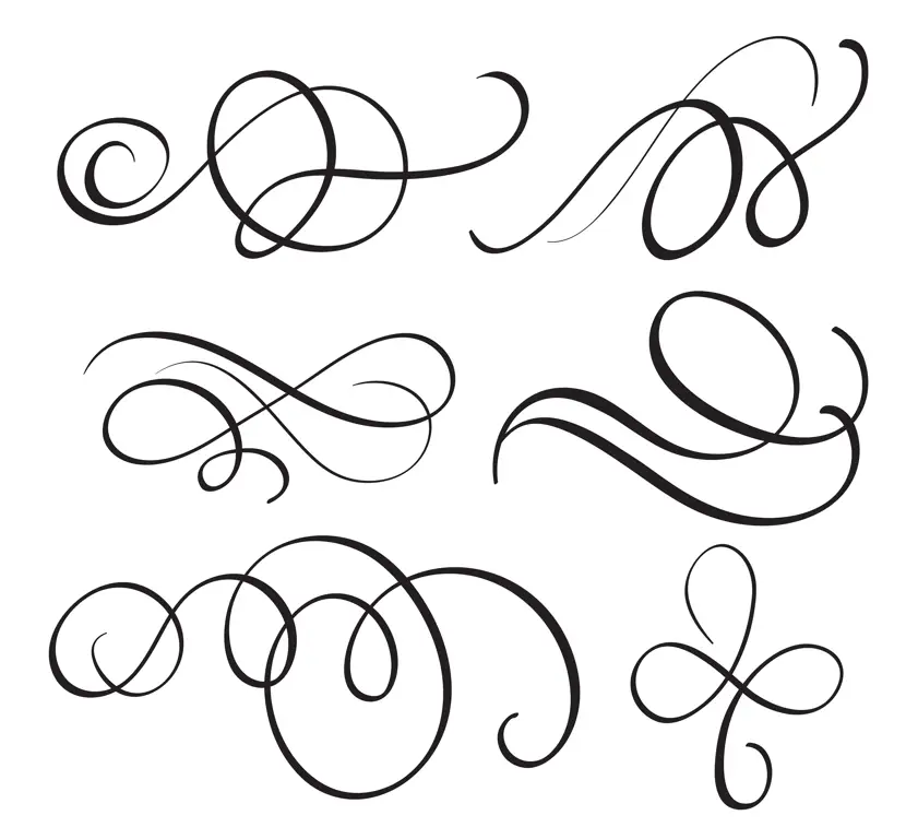 Contoh animasi flourish yang elegan