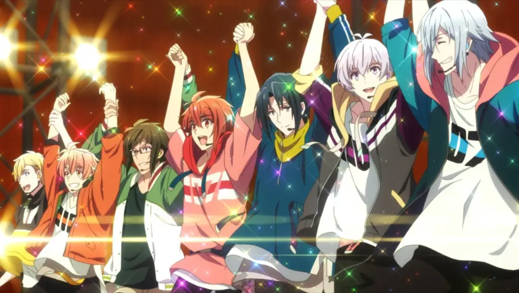 Gambar animasi iDOLiSH7 Third Beat yang memukau