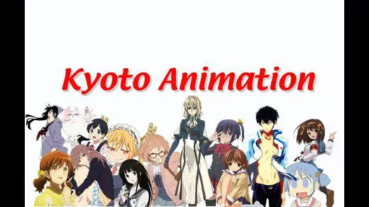 Gambar contoh animasi kunci dari Kyoto Animation