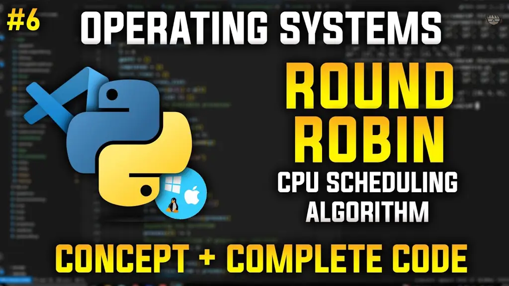 Animasi penjadwalan CPU Round Robin yang menunjukkan proses bergantian mendapatkan waktu CPU