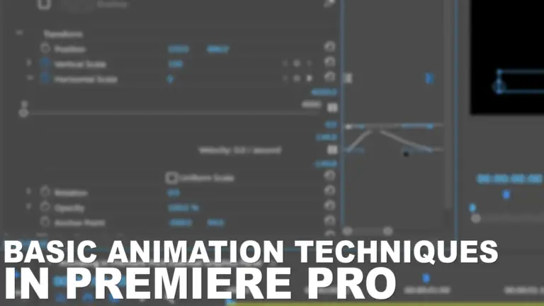 Contoh animasi sederhana di Premiere Pro