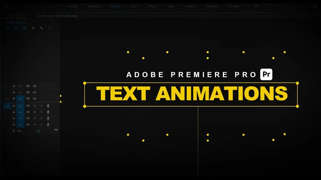 Animasi teks dasar di Premiere Pro