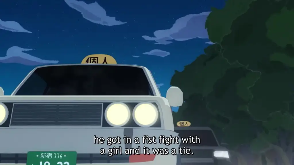 Animasi Unik Odd Taxi Gaya animasi Odd Taxi yang unik dan stylish.
