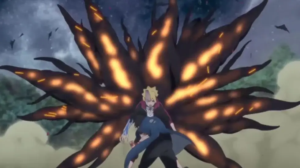 Adegan aksi menegangkan dari Boruto episode 191