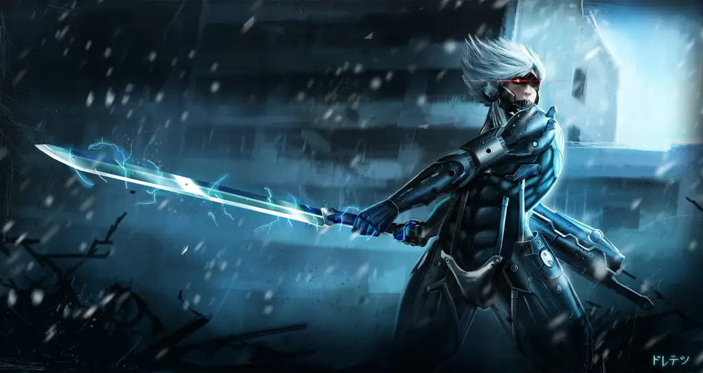 Gambar anime 3D cowok dengan katana