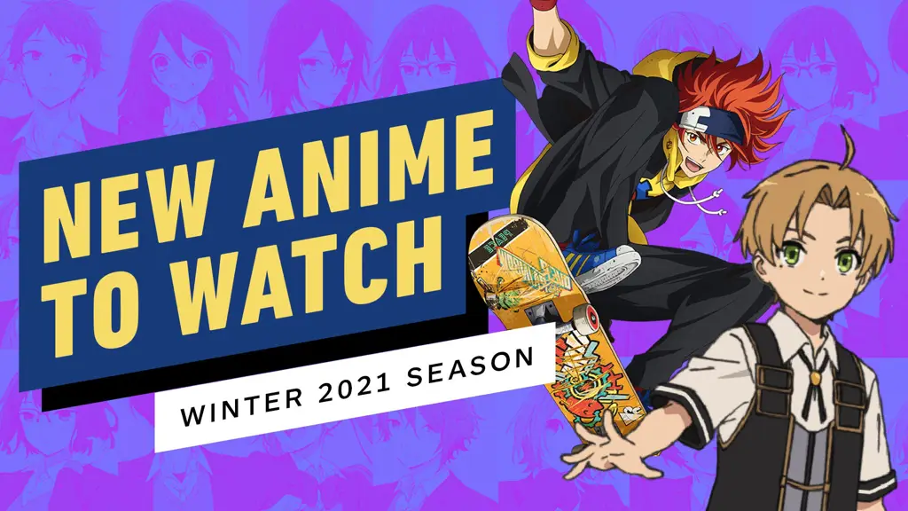 Gambar berbagai poster anime musim dingin 2021