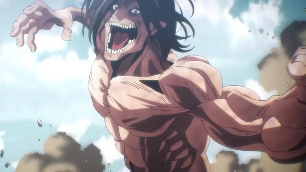 Anime Attack on Titan yang sangat populer Adegan dari anime Attack on Titan