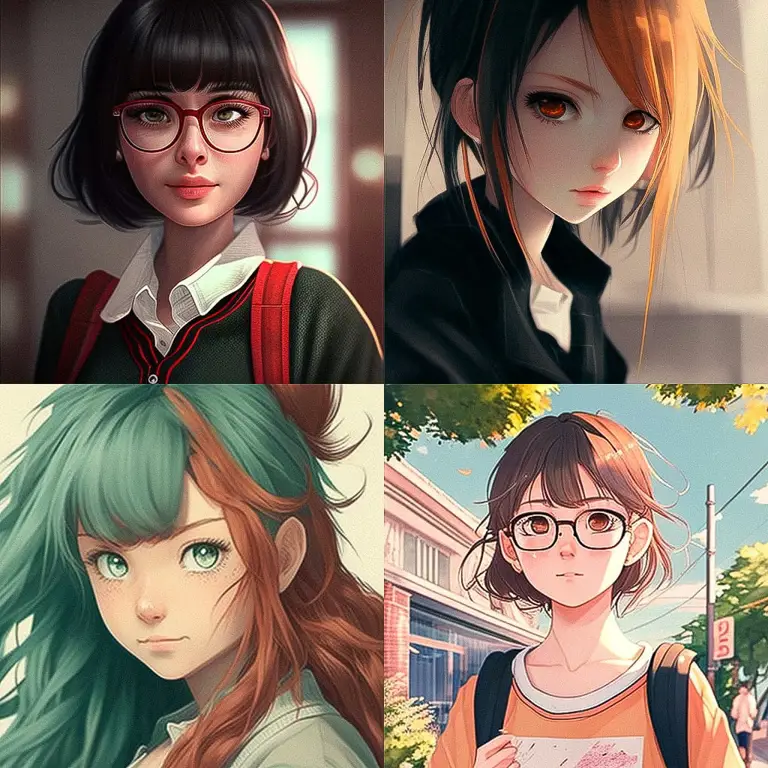 Contoh gambar anime dengan gaya realistis