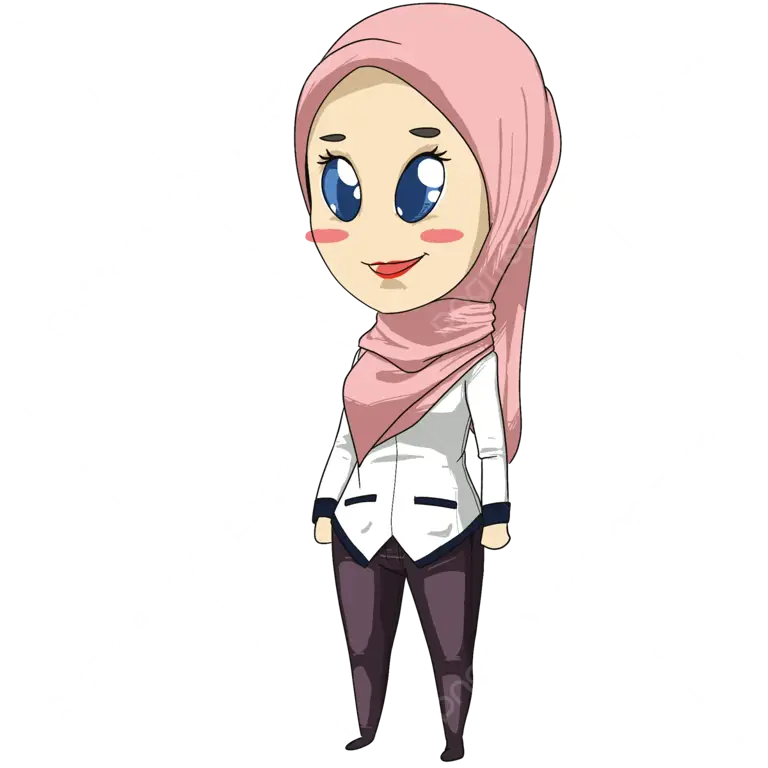 Gambar anime gadis berhijab imut