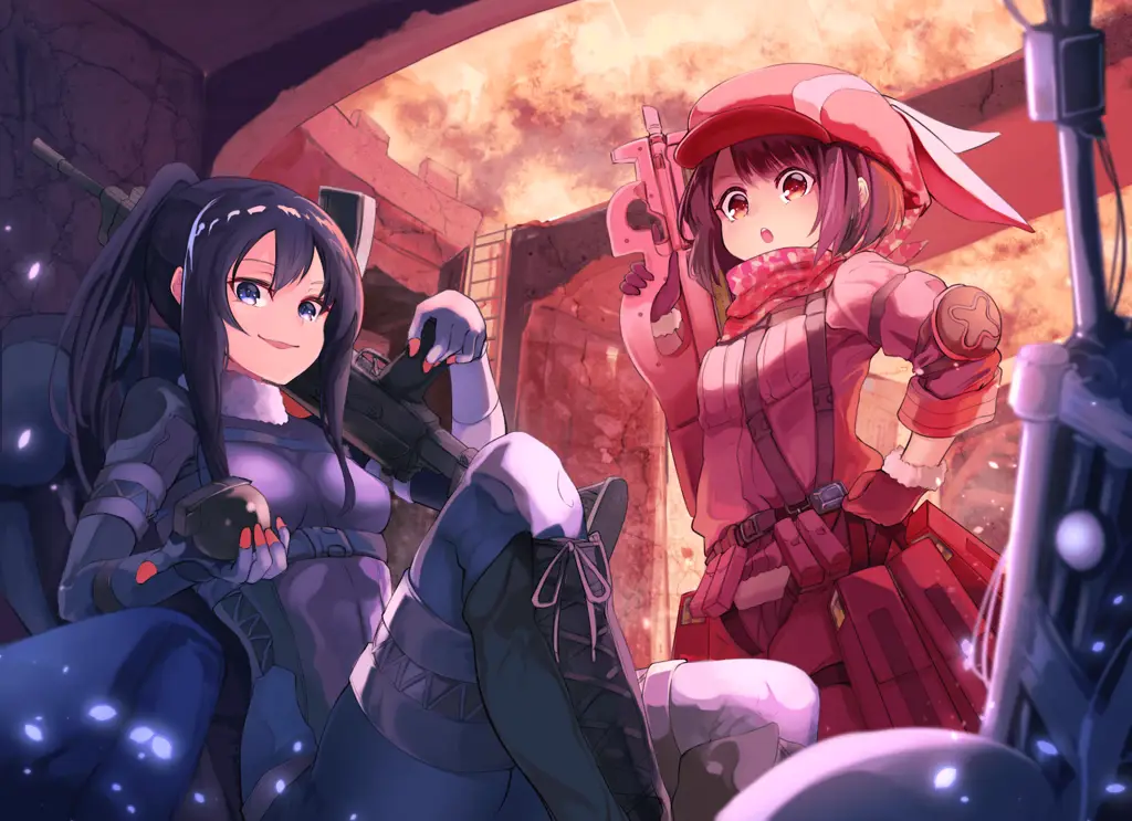 Screenshot adegan anime Gun Gale Online