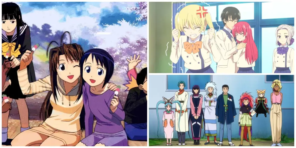 Gambar anime harem dengan genre romansa komedi