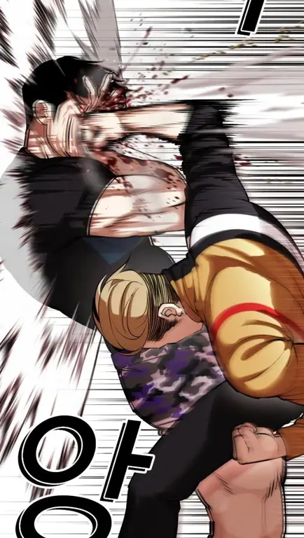 Anime Lookism: Pertarungan yang Menarik Adegan pertarungan seru dalam anime Lookism