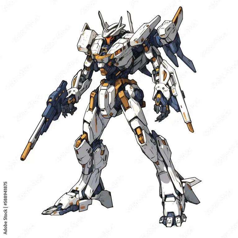 Gambar anime mecha militer