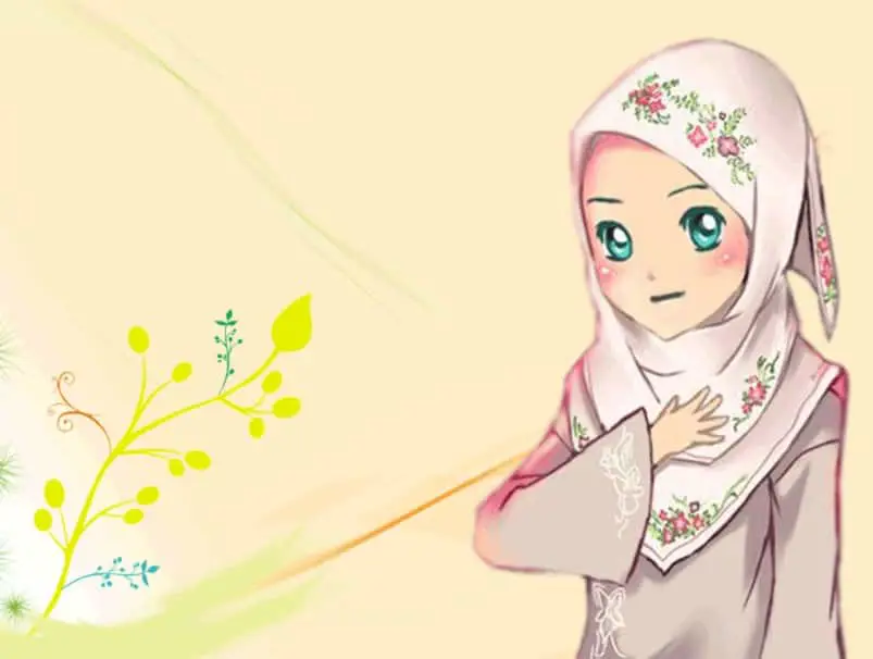 Gambar anime muslimah tomboy yang kuat dan tangguh