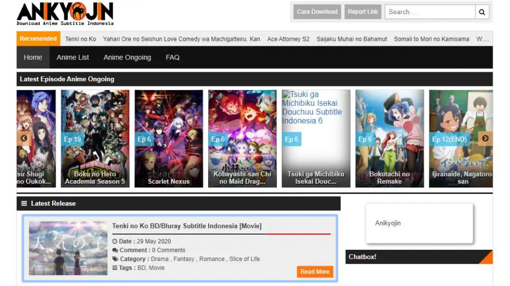 Anime Populer dengan Subtitle Indonesia Gambar berbagai anime populer dengan subtitle Indonesia