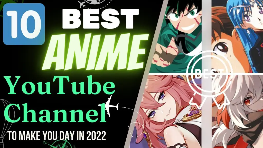 Gambar berbagai anime populer yang tersedia di Youtube