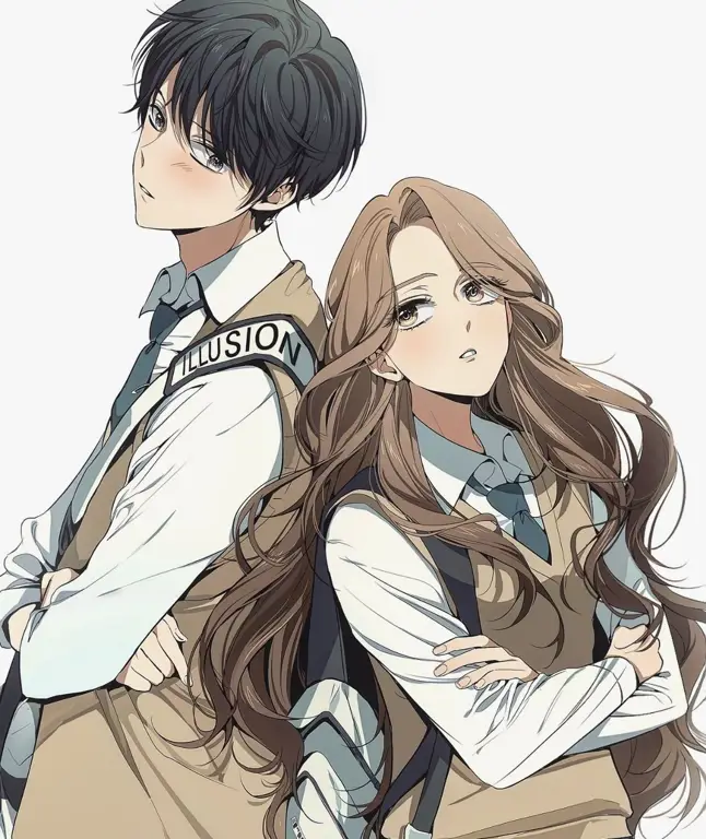 Anime romantis dengan pasangan yang menggemaskan Pasangan anime yang lucu dan romantis