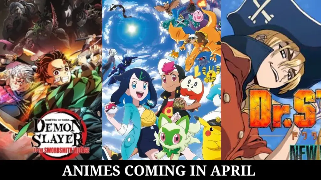 Poster beberapa anime yang rilis bulan April 2023