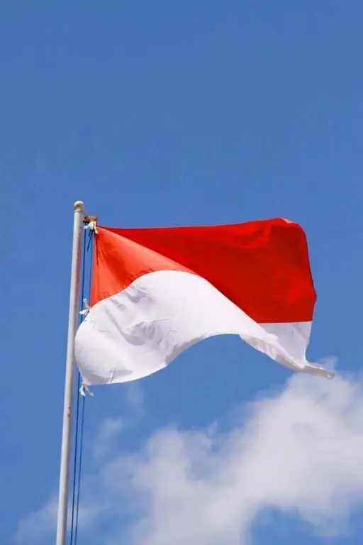 Bendera Indonesia dalam gaya anime