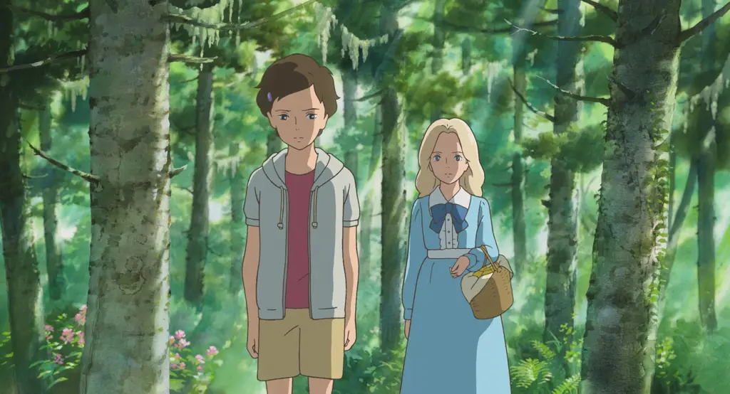 Karakter utama Anna dan Marnie dalam film When Marnie Was There.