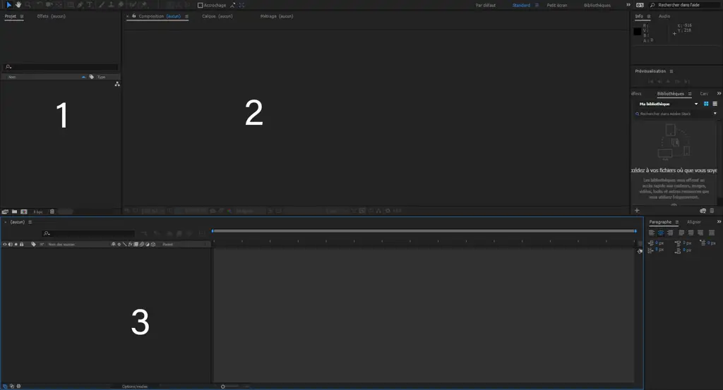 Antarmuka animasi After Effects yang menunjukkan penggunaan plugin