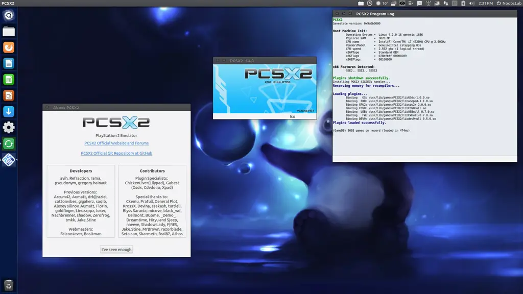 Antarmuka emulator PCSX2