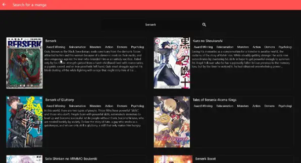 Antarmuka Pembaca Manga Contoh antarmuka pembaca manga