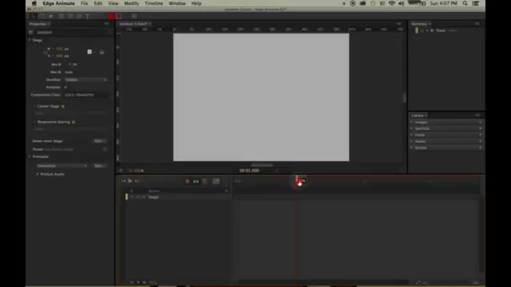 Antarmuka Adobe Animate CC