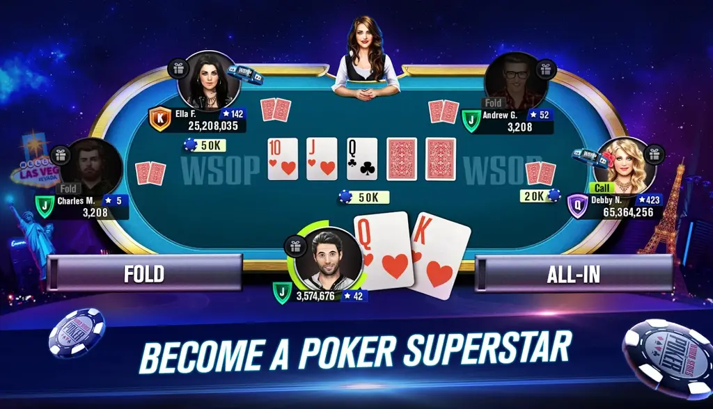 Antarmuka permainan poker online