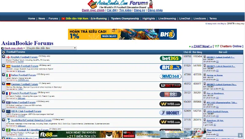 Gambar website Asianbookie