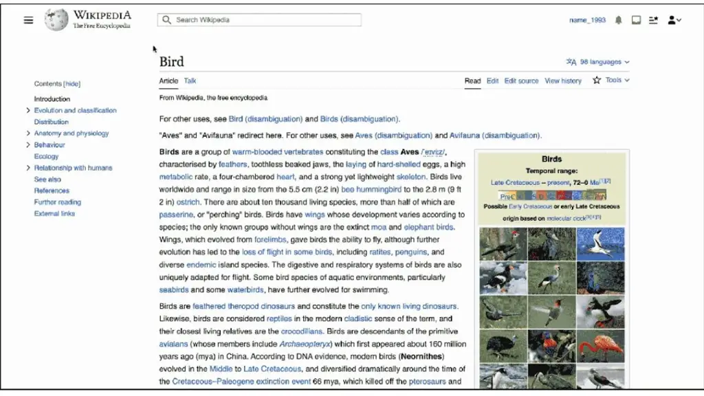 Contoh antarmuka wiki