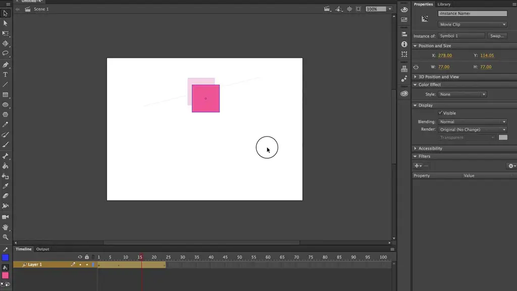 Antarmuka pengguna Adobe Express Animate