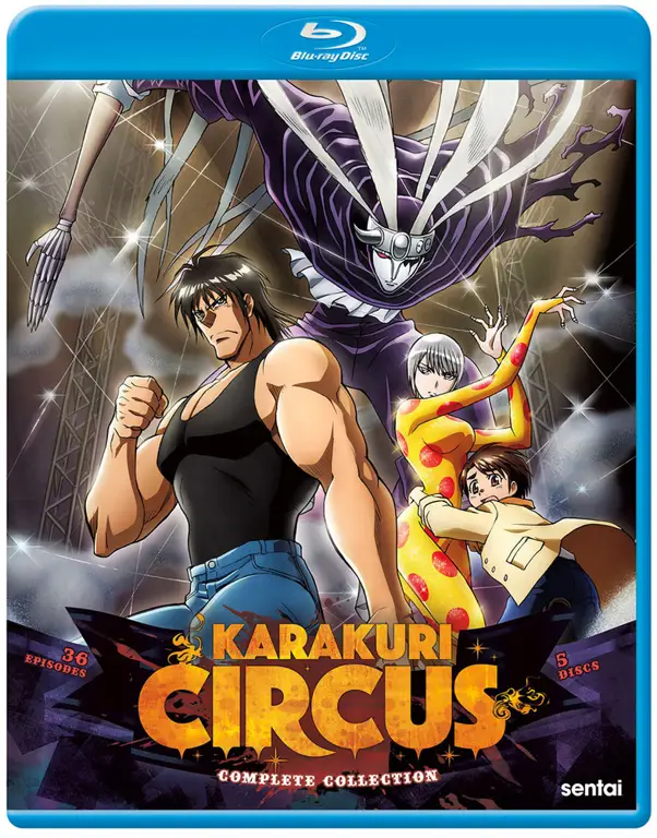 Adegan anime Karakuri Circus yang menegangkan