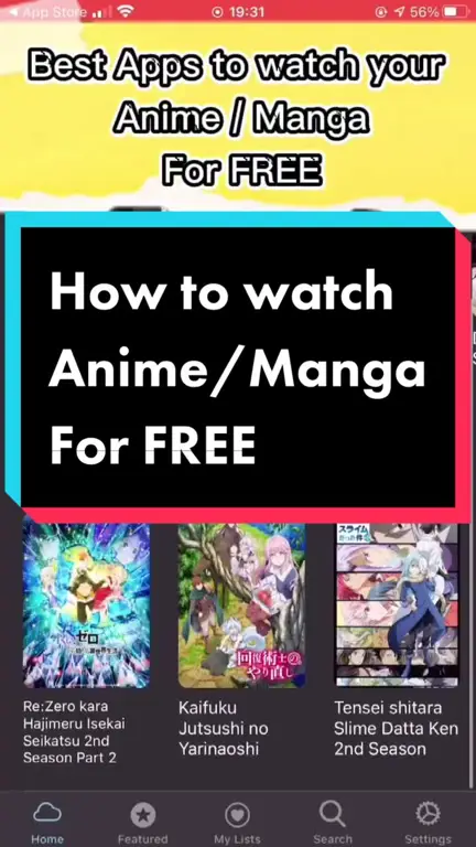 Gambar berbagai aplikasi anime gratis terbaik