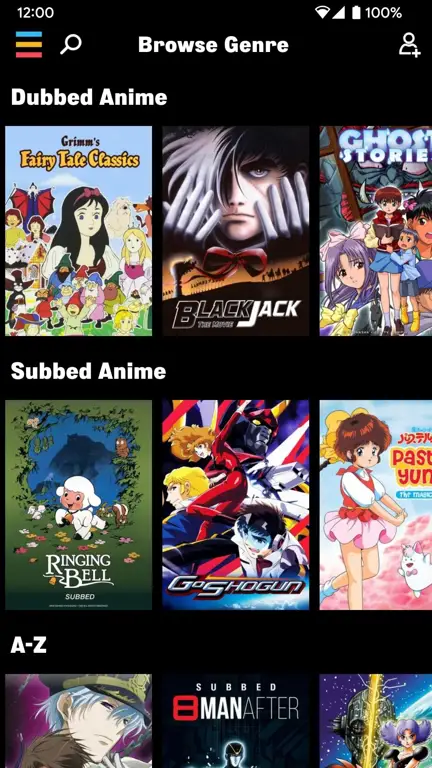 Berbagai aplikasi streaming anime di smartphone