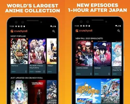 Aplikasi streaming anime di smartphone