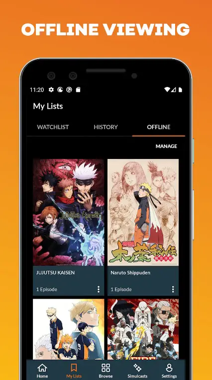 Gambar berbagai aplikasi streaming anime di ponsel