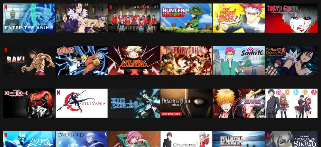 Gambar berbagai aplikasi streaming anime di layar ponsel