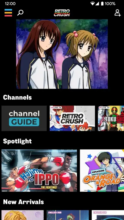 Gambar aplikasi streaming anime