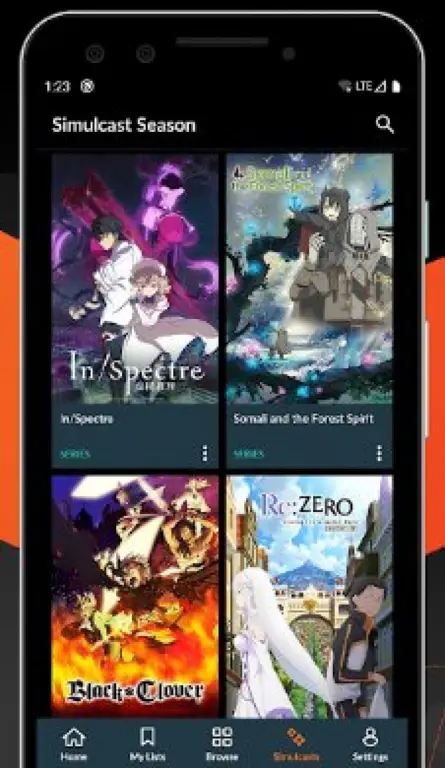 Berbagai aplikasi streaming anime di smartphone