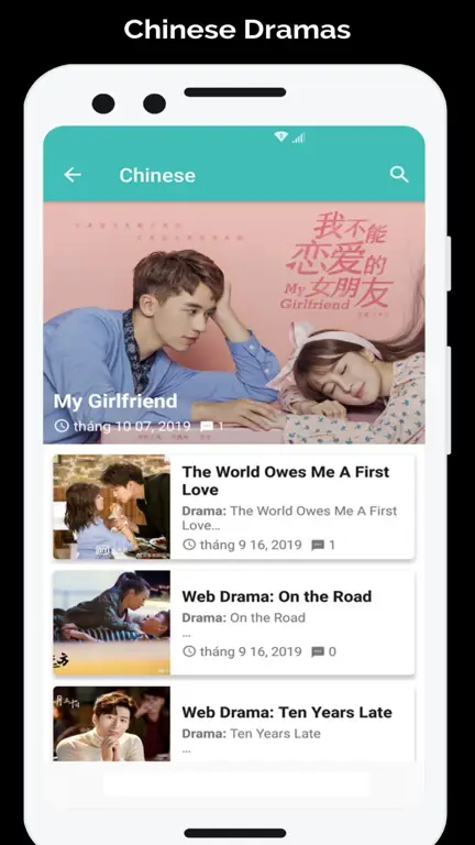 Gambar berbagai aplikasi streaming drama Asia