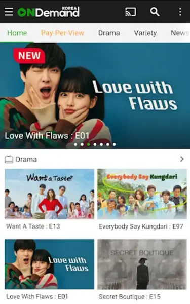 Aplikasi streaming drama Korea