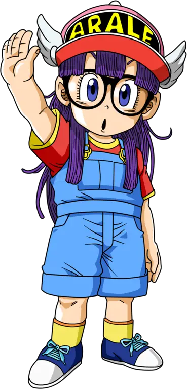 Gambar Arale dan Goku bersama