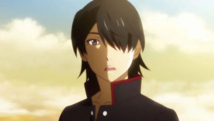 Gambar Araragi Koyomi dari anime Bakemonogatari