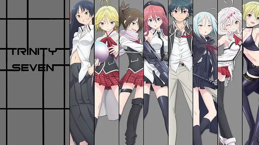 Arata Kasuga dan Lilith Asami dari Trinity Seven