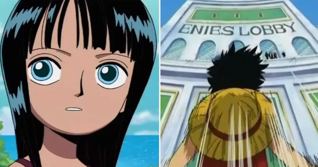 Adegan dari Arc Enies Lobby di One Piece