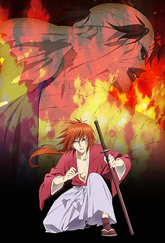 Gambar adegan dari Arc Kyoto di Rurouni Kenshin