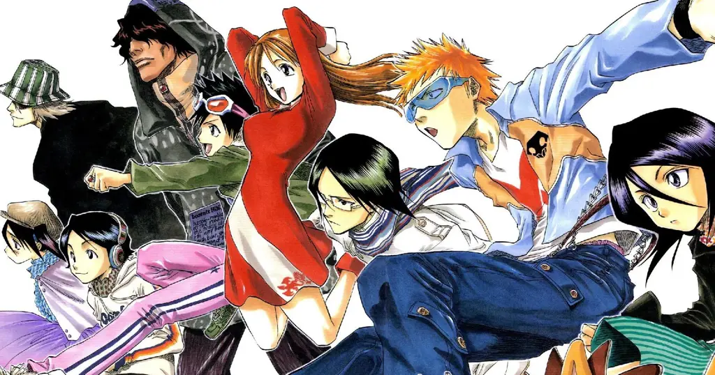 Gambar yang menampilkan arc Soul Society dalam Bleach