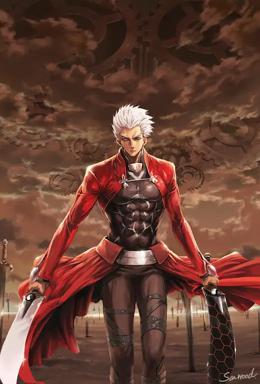 Gambar Archer dari Fate Stay Night Unlimited Blade Works